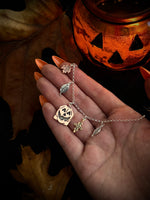 Leaf Bag Charm Necklace