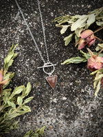Peach Moonstone Toggle Necklace