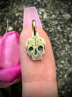 Brass Skull Charm