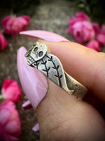 Mini Winged Death Head Ring; MTO