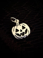 Silver Pumpkin Charm