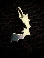 Silver Bat Charm