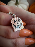 Leaf Bag Charm Necklace