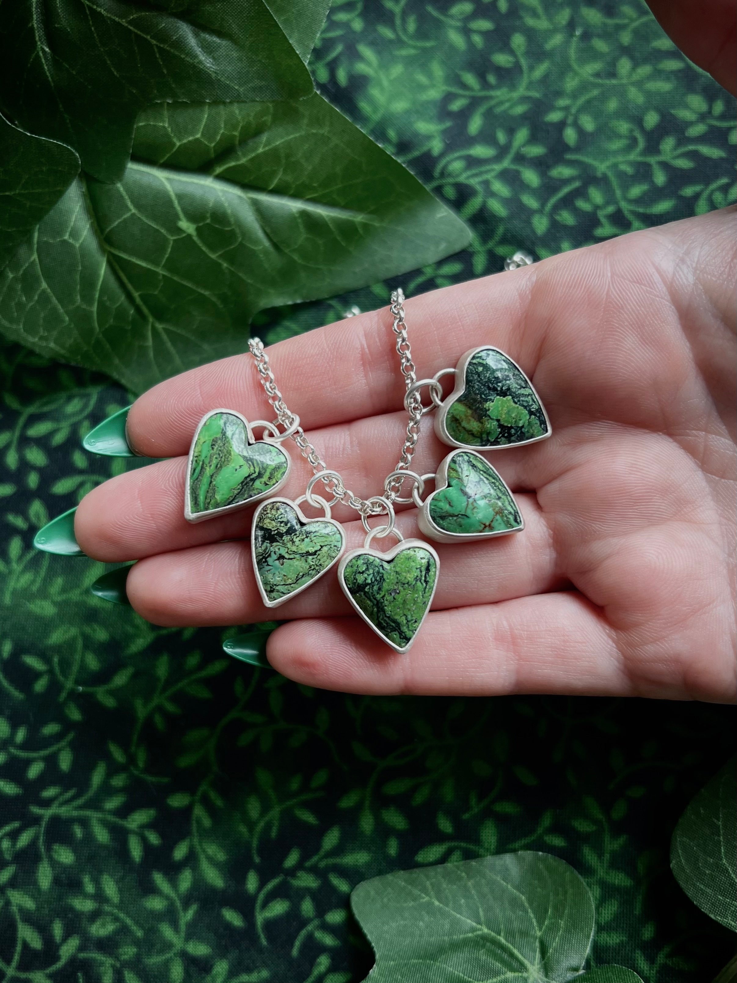 String of Hearts Necklace