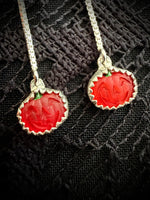 Petite Pumpkin Threader Earrings