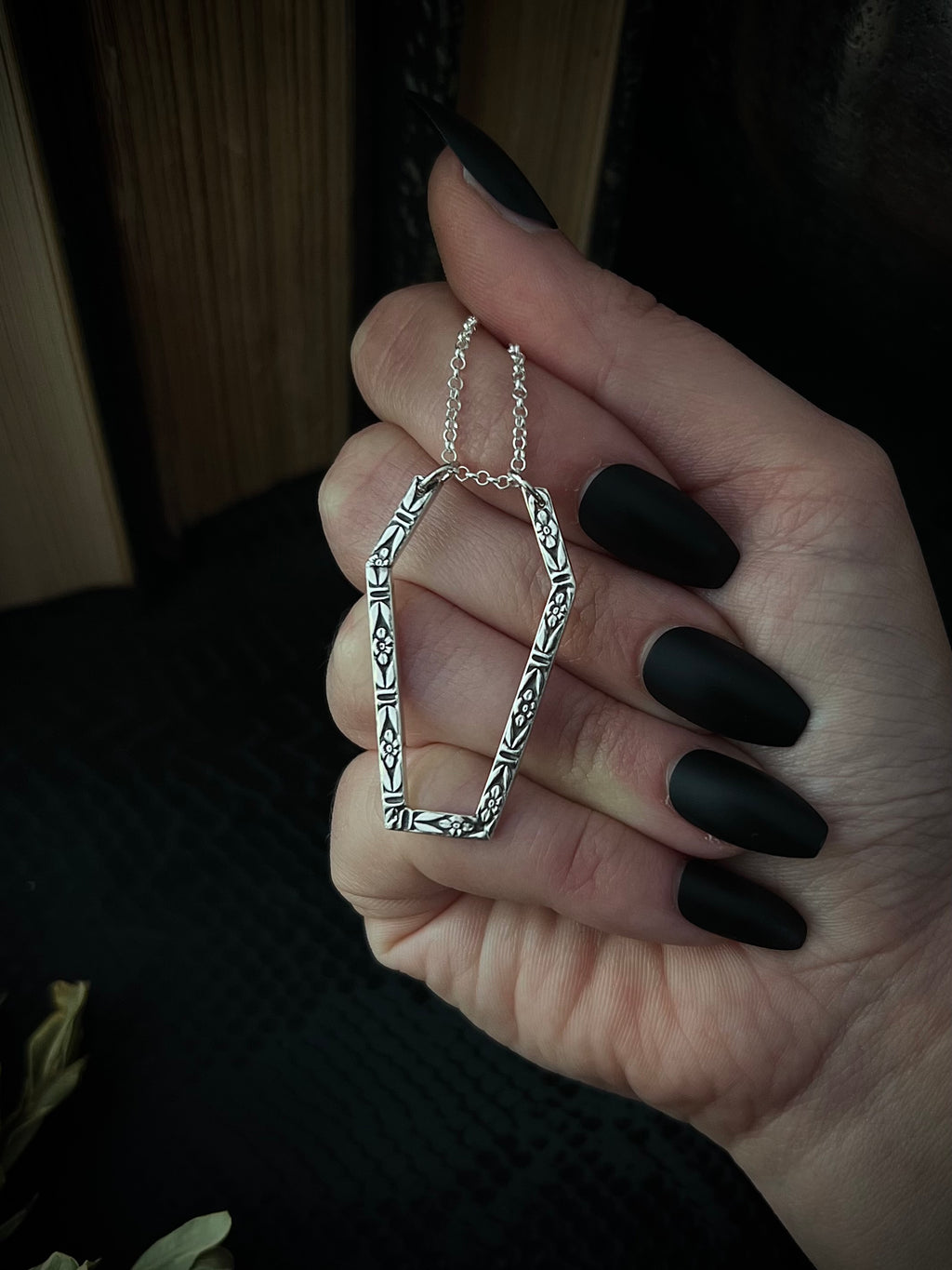 Coffin Ring-Holder Necklace