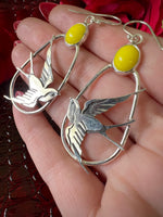 Swallow Statement Earrings