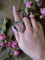 Size 9; Death and Tea Statement Ring